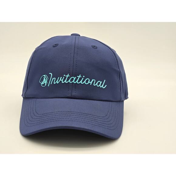 Invitational Golf Hat Cap Blue Color One Size Adjustable Unisex Adult - Picture 1 of 4